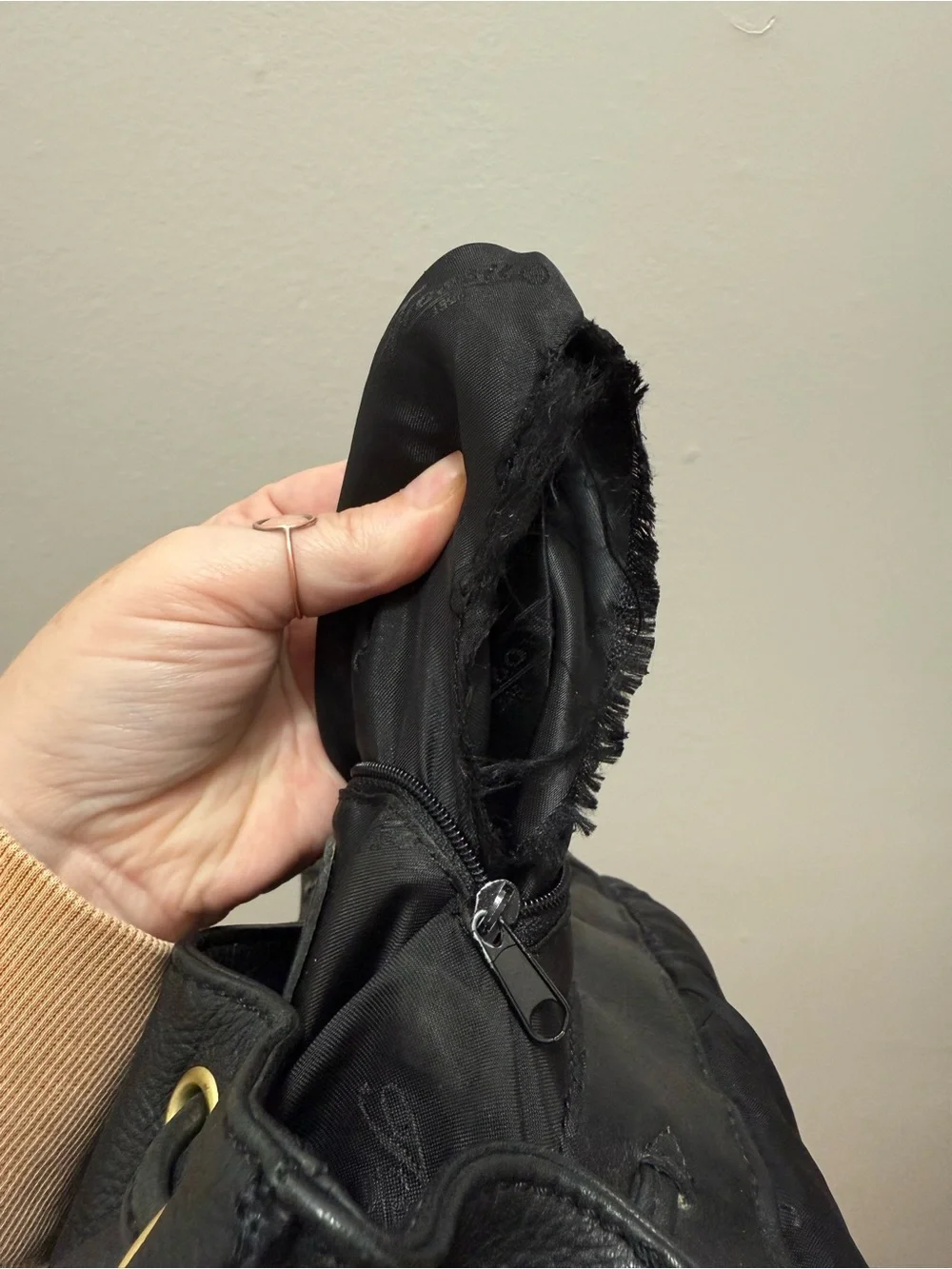 Fossil VTG 1950s pebbled leather backpack in black